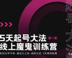 大播·五天起号魔鬼训练营，告别光学不练，逼自己上车，成败与否，5天拿到结果-乌龙学社
