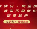 电商大师兄·淘宝搜索新玩法，搜索不刷单也能真正做起来-乌龙学社