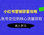 小红书营销获客攻略：从账号定位到核心流量获取，爆款笔记打造-乌龙学社