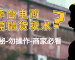 外面收费2980的全平台电商白嫖撸货技术（仅揭秘勿操作-商家防范必看）-乌龙学社