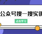 公众号搜一搜实训，收录与恢复收录、 排名优化黑科技，附送工具（价值998元）-乌龙学社