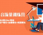美业抖音流量训练营：从0到10w+粉丝 让你的门店用户增长+业绩增长+利润增长-乌龙学社