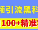 视频引流黑科技玩法，不花钱推广，视频播放量达到100万+，每日100+精准客源-乌龙学社
