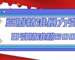 豆瓣精准暴力引流,日引精准粉500+【12课时】-乌龙学社