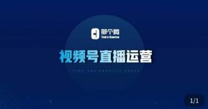 那个腾·视频号直播运营，​视频号直播推流逻辑/流量渠道解析/直播起号攻略/直播实操技巧-乌龙学社