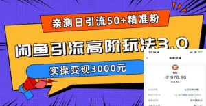亲测日引50+精准粉，闲鱼引流高阶玩法3.0，实操变现3000元【揭秘】-乌龙学社