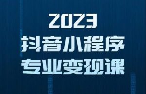 2023年抖音小程序变现保姆级教程，0粉丝新号，无需实名，3天起号，第1条视频就有收入-乌龙学社