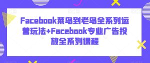 Facebook菜鸟到老鸟全系列运营玩法+Facebook专业广告投放全系列课程-乌龙学社