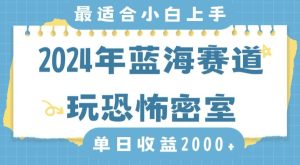 2024年蓝海赛道玩恐怖密室日入2000+，无需露脸，不要担心不会玩游戏，小白直接上手，保姆式教学【揭秘】-乌龙学社
