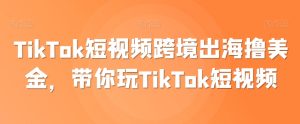 TikTok短视频跨境出海撸美金,带你玩TikTok短视频-乌龙学社