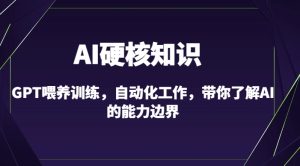 AI硬核知识-GPT喂养训练，自动化工作，带你了解AI的能力边界（10节课）-乌龙学社