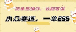 小众赛道，一单299.简单易操作，长期可做【揭秘】-乌龙学社