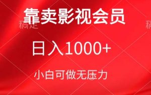靠卖影视会员，日入1000+，落地保姆级教程，新手可学【揭秘】-乌龙学社