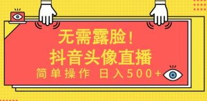 无需露脸，Ai头像直播项目，简单操作日入500+【揭秘】-乌龙学社
