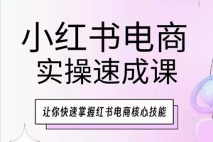 小红书电商实操速成课，让你快速掌握红书电商核心技能-乌龙学社