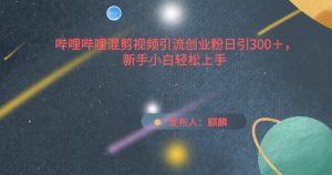 哔哩哔哩混剪视频引流创业粉日引300+,新手小白轻松上手【揭秘】-乌龙学社