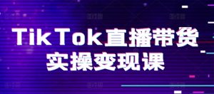 TikTok直播带货实操变现课：系统起号、科学复盘、变现链路、直播配置、小店操作流程、团队搭建等。-乌龙学社