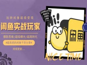 手把手教你0到1系统玩转闲鱼变现，爆款思维/超级曝光/超高转化-乌龙学社