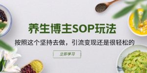 养生博主SOP玩法，按照这个坚持去做，引流变现还是很轻松的-乌龙学社