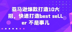 亚马逊爆款打造10大招，快速打造best seller 不是事儿-乌龙学社