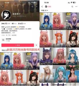 云天二次元美女起号教学，月涨10万粉丝，不判搬运-乌龙学社