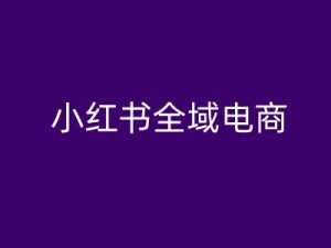 小红书全域电商，小红书电商教程-乌龙学社
