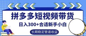 拼多多短视频带货日入300+有长期稳定被动收益,合适新手小白【揭秘】-乌龙学社