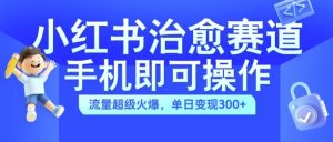 小红书治愈视频赛道，手机即可操作，流量超级火爆，单日变现300+【揭秘】-乌龙学社
