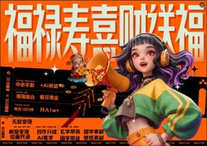 AI狂撸中老年赛道，福禄寿喜财送财送福，每日轻松十分钟，月入1W+， 抓紧冲-乌龙学社