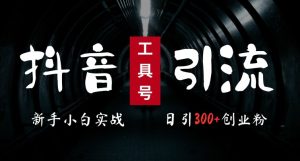 2024最新抖音工具号引流玩法，高效日引300+创业粉，当天变现5k，小白也可成为实战高手-乌龙学社