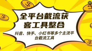 全平台截流获客工县整合全自动引流，日引2000+精准客户【揭秘】-乌龙学社