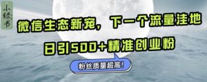 微信生态新宠小绿书：下一个流量洼地，日引500+精准创业粉，粉丝质量超高-乌龙学社