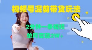 视频号混剪玩法，2分钟一条视频，单月变现2W+【揭秘】-乌龙学社
