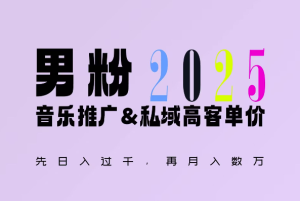 2025年,接着续写“男粉+私域”的辉煌,大展全新玩法的风采,日入1k+轻轻松松-乌龙学社
