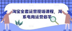 淘宝全套运营现场课程，淘系电商运营必学-乌龙学社