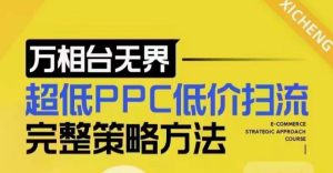 超低PPC低价扫流完整策略方法，最新低价扫流底层逻辑，万相台无界低价扫流实战流程方法-乌龙学社