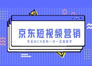 京东短视频营销项目，专业MCN机构一对一实操教学-乌龙学社