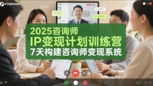 2025咨询师IP变现计划训练营，7天构建咨询师变现系统-乌龙学社