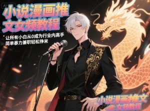 小说漫画推文女频教程，让所有小白从0成为行业内高手，简单暴力兼职轻松挣米-乌龙学社