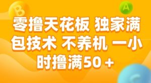 零撸天花板，独家满包技术 不养机 一小时撸满50+【揭秘】-乌龙学社