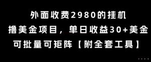 外面收费2980的挂G撸美金项目,单日收益30+美金,可批量可矩阵【揭秘】-乌龙学社