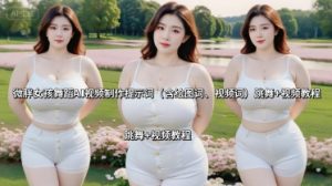 微胖女孩舞蹈AI视频制作提示词（含绘图词、视频词） 跳舞+视频教程-乌龙学社