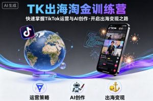 TK出海淘金训练营，助你快速掌握TikTok运营与AI创作，开启出海变现之路-乌龙学社