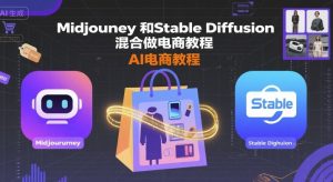 Midjourney和Stable Diffusion混合做电商教程-ai电商教程-乌龙学社