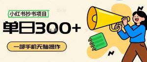 小红书抄书项目，无脑操作，一天3张-乌龙学社