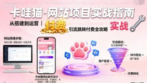 卡哇猫·网站项目，网站搭建与运营以及引流跳转付费-乌龙学社