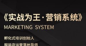 服装老板必修课《实战为王-营销系统》实现业绩被动式增长-乌龙学社