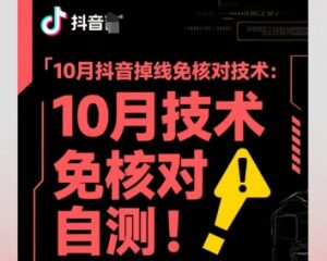10月抖音掉线免核对技术，不保证百分百，自测-乌龙学社