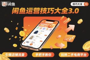 闲鱼运营技巧大全3.0，引爆店铺流量，手把手教你玩转二手电商平台-乌龙学社