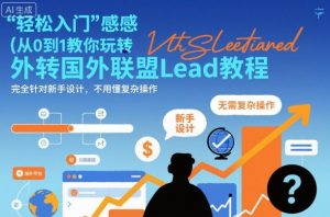 国外联盟賺美刀项目,从0到1教你玩转国外联盟Lead教程,纯新手可操作性100%-乌龙学社